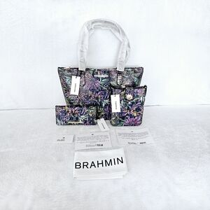 NWT Brahmin VISIONARY Medium Asher, Marley Crossbody, & Ady Wallet